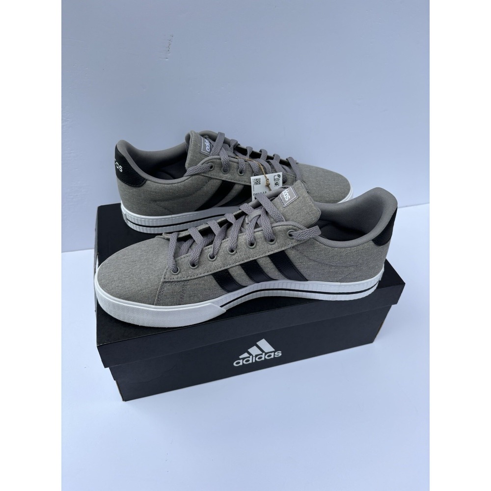 adidas mens Daily 3.0 Skate Shoe, Dove Grey/Core Black/Cloud White, 11 US